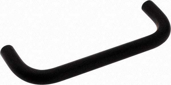 Electro Hardware - 8-32 Internal Thread, 5/16" Handle Diam, Black Anodized Aluminum Drawer Pull - 3-1/2" Center to Center - Eagle Tool & Supply
