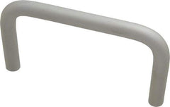 Electro Hardware - Round Handle - Clear Finish, Aluminum, 5" Center to Center - Eagle Tool & Supply