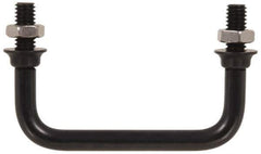 Electro Hardware - Round Handle - Plain, Brass, 6" Center to Center - Eagle Tool & Supply