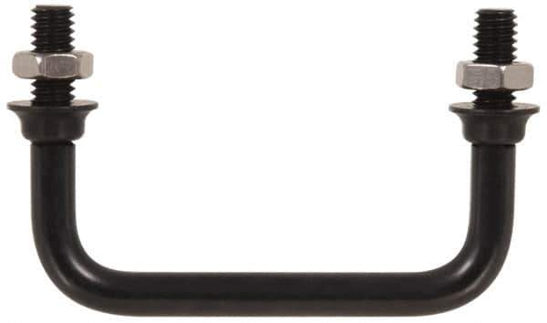 Electro Hardware - Round Handle - Clear Finish, Aluminum, 4-1/4" Center to Center - Eagle Tool & Supply