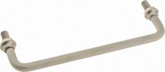 Electro Hardware - Round Handle - Clear Finish, Aluminum, 6" Center to Center - Eagle Tool & Supply