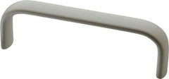 Electro Hardware - 1-1/2" High Oval Handle - Clear Anodized, Aluminum, 4-9/16" Center to Center - Eagle Tool & Supply