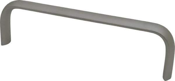 Electro Hardware - 1-3/4" High Oval Handle - Plain, Aluminum, 6" Center to Center - Eagle Tool & Supply