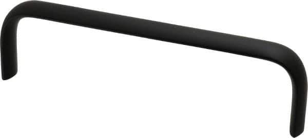 Electro Hardware - 1-3/4" High Oval Handle - Brush Black Anodized, Aluminum, 6" Center to Center - Eagle Tool & Supply