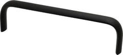 Electro Hardware - 1-3/4" High Oval Handle - Brush Black Anodized, Aluminum, 6" Center to Center - Eagle Tool & Supply