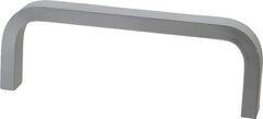 Electro Hardware - 1-1/2" High Rectangular Handle - Clear Finish, Aluminum, 4" Center to Center - Eagle Tool & Supply
