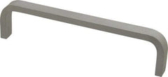 Electro Hardware - 1-1/2" High Rectangular Handle - Plain, Aluminum, 6" Center to Center - Eagle Tool & Supply