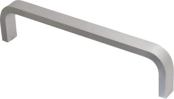 Electro Hardware - 1-1/2" High Rectangular Handle - Clear Finish, Aluminum, 6" Center to Center - Eagle Tool & Supply
