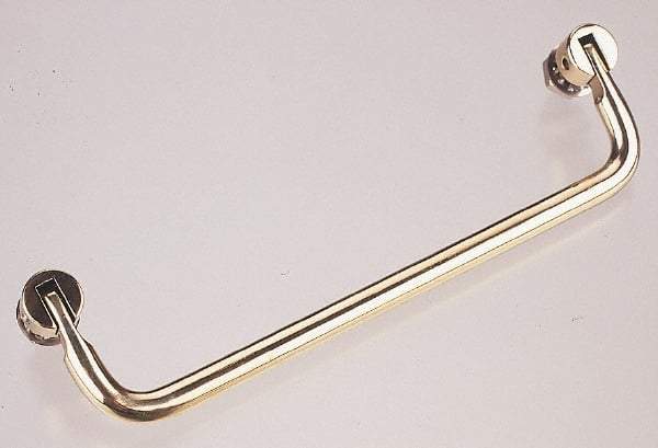 Electro Hardware - Fold Down Handle - Black Coated, Stainless Steel, 6" Center to Center - Eagle Tool & Supply