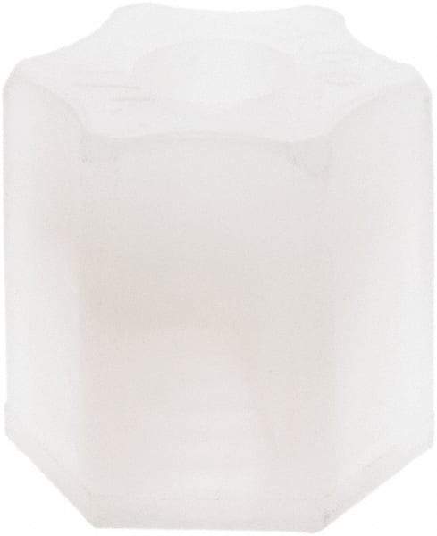 Made in USA - 1/4" Tube OD, Kynar Plastic Compression Tube Compression Nut - 275°F Max, Plastic Grip - Eagle Tool & Supply