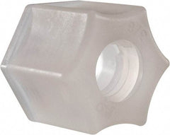 Made in USA - 3/8" Tube OD, Kynar Plastic Compression Tube Compression Nut - 275°F Max, Plastic Grip - Eagle Tool & Supply