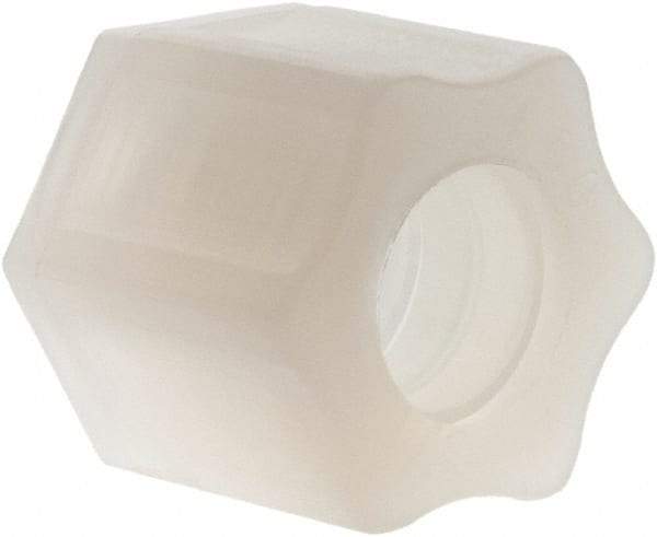 Made in USA - 1/2" Tube OD, Kynar Plastic Compression Tube Compression Nut - 275°F Max, Plastic Grip - Eagle Tool & Supply