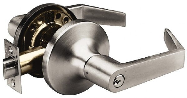 Dummy Lever Lockset for 1-3/4 to 2-1/4″ Thick Doors 6 Pin Para Keyway Cylinder, 2-3/4″ Backset, Steel, US10B/Satin Bronze Finish