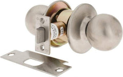 Yale - 1-3/8" Door Thickness, Stainless Steel Passage Knob Lockset - 2-3/4" Back Set, 2 Cylinder - Eagle Tool & Supply