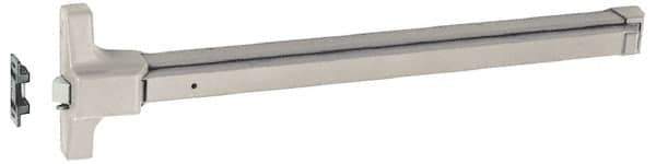 Yale - 36" Long Panic Rated, Series 2100 Flatbar - Sprayed Aluminum, Grade 1 - Eagle Tool & Supply