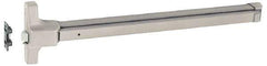 Yale - 36" Long Fire Rated, Series 7100 Exit Device Flatbar - Brushed Stainless (32D), Grade 1 - Eagle Tool & Supply