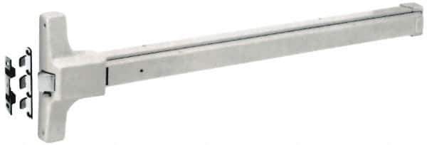 Yale - 36" Long Fire Rated, Series 2100 Flatbar - Sprayed Aluminum, Grade 1 - Eagle Tool & Supply