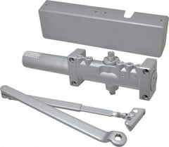 Norton Door Closers - Push & Pull Side Mount, Multi Size Closer Power Operated Damper - Aluminum Finish - Eagle Tool & Supply