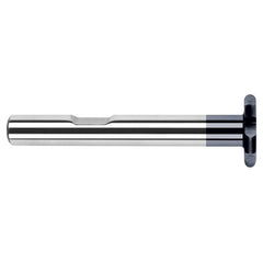 0.7500″ (3/4″) Cutter Diameter × 0.0200″ Radius Carbide Full Radius Large Diameter Standard Keyseat Cutter, 6 Flutes, AlTiN Coated - Exact Industrial Supply