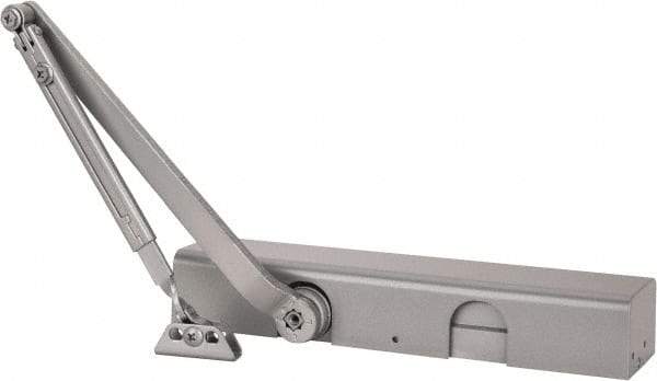 Norton Door Closers - Push & Pull Side Mount, Multi Size Closer Power Operated Damper - Aluminum Finish - Eagle Tool & Supply