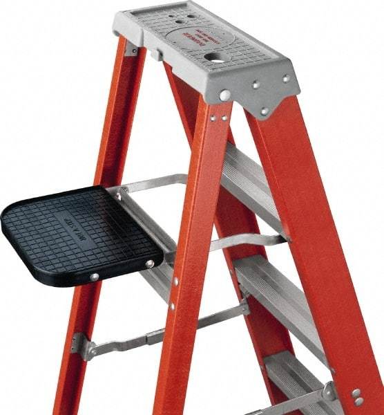 Louisville - UNV Plastic Pail Shelf - For Use with Step Ladders - Eagle Tool & Supply