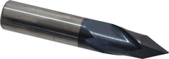 Melin Tool - 5/8" Diam, 1-1/4" LOC, 2 Flute, 60° Point Angle, Solid Carbide Drill Mill - AlTiN Finish, 3-1/2" OAL, 5/8" Shank Diam - Eagle Tool & Supply