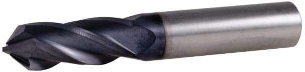 Melin Tool - 5/8" Diam, 1-1/4" LOC, 4 Flute, 90° Point Angle, Solid Carbide Drill Mill - AlTiN Finish, 3-1/2" OAL, 5/8" Shank Diam - Eagle Tool & Supply