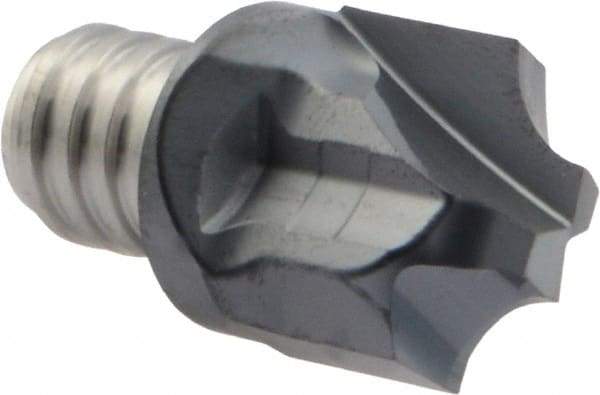Iscar - MM HR Grade IC908 Carbide Concave Radius Milling Tip Insert - TiAlN Finish, 2 Flutes, 16mm Cutting Diam, 15mm Depth of Cut, 19.1mm Extension, 0.1969" Cnr Rad - Eagle Tool & Supply