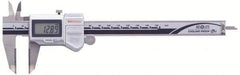 Mitutoyo - 0 to 150mm Range, 0.01mm Resolution, IP67 Electronic Caliper - Stainless Steel with 40mm Stainless Steel Jaws, 0.05mm Accuracy, SPC Output - Eagle Tool & Supply
