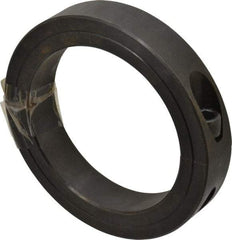 Climax Metal Products - 3-1/2" Bore, Steel, Two Piece Clamping Shaft Collar - 4-3/4" Outside Diam, 7/8" Wide - Eagle Tool & Supply