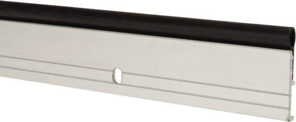 Pemko - 48" Long x 1-1/4" Wide, Head & Jamb Weatherstripping - Clear Anodized Aluminum Finish - Eagle Tool & Supply