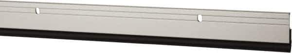 Pemko - 72" Long x 1-1/4" Wide, Head & Jamb Weatherstripping - Clear Anodized Aluminum Finish - Eagle Tool & Supply