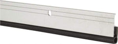 Pemko - 84" Long x 1-1/4" Wide, Head & Jamb Weatherstripping - Clear Anodized Aluminum Finish - Eagle Tool & Supply