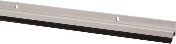 Pemko - 72" Long x 1-1/16" Wide, Heavy-Duty Head & Jamb Weatherstripping - Clear Anodized Aluminum Finish - Eagle Tool & Supply