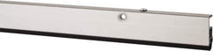 Pemko - 96" Long x 1-3/4" Wide, Adjustable Head & Jamb Weatherstripping - Clear Anodized Aluminum Finish - Eagle Tool & Supply