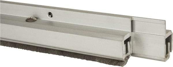 Pemko - 96" Long x 1-1/4" Wide, Adjustble Double Door Split Astragal Weatherstripping - Clear Anodized Aluminum Finish - Eagle Tool & Supply
