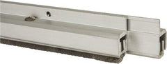 Pemko - 96" Long x 1-1/4" Wide, Adjustble Double Door Split Astragal Weatherstripping - Clear Anodized Aluminum Finish - Eagle Tool & Supply