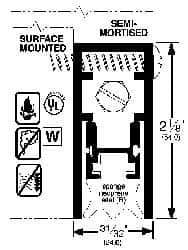 Pemko - Heavy Duty Automatic Door Bottom Sweep - Sponge Neoprene, 2-1/8" High, Dark Bronze Anodized Aluminum Coated - Eagle Tool & Supply