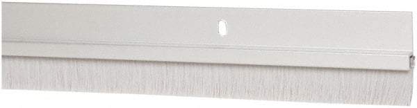 Pemko - Door Bottom Sweep - Nylon Brush, 1-1/2" High, Clear Anodium Aluminum Coated - Eagle Tool & Supply