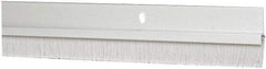 Pemko - Door Bottom Sweep - Nylon Brush, 1-1/2" High, Clear Anodium Aluminum Coated - Eagle Tool & Supply