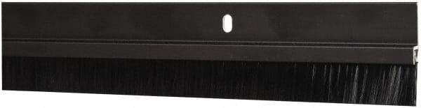 Pemko - Door Bottom Sweep - Nylon Brush, 1-1/2" High, Dark Bronze Anodium Aluminum Coated - Eagle Tool & Supply