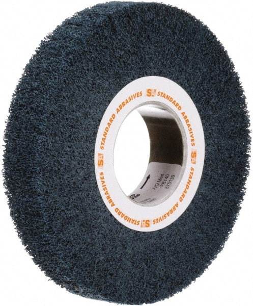 Standard Abrasives - 12 Inch Diameter Aluminum Oxide Unmounted Flap Wheel - 5 Inch Hole, 2 Inch Wide, Density 7, Non Woven, Very Fine Grade, 2,500 Max RPM - Eagle Tool & Supply