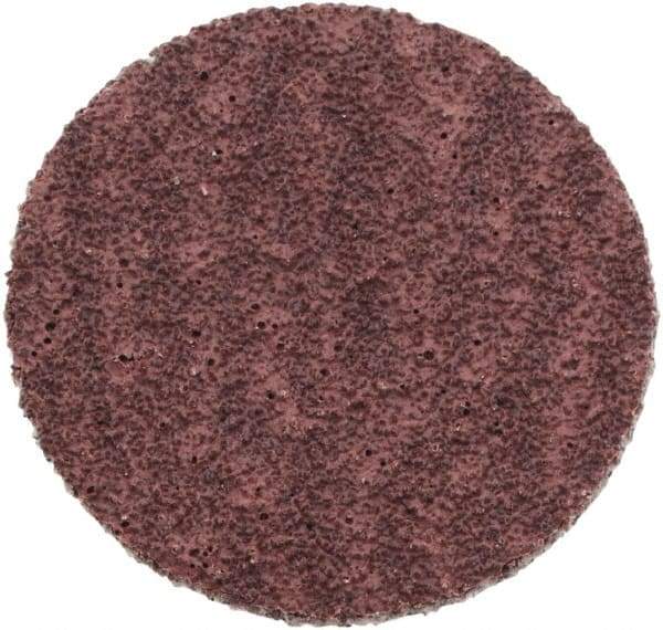 Standard Abrasives - 1" Disc Diam, 80 Grit, Aluminum Oxide Quick Change Disc - Type S Attaching System, Coated, Light Brown, Medium Grade, 40,000 RPM - Eagle Tool & Supply