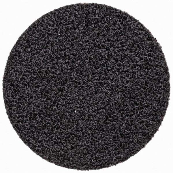 Standard Abrasives - 1-1/2" Disc Diam, 60 Grit, Silicon Carbide Quick Change Disc - Type S Attaching System, Coated, Black, Medium Grade - Eagle Tool & Supply