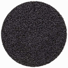Standard Abrasives - 1-1/2" Disc Diam, 60 Grit, Silicon Carbide Quick Change Disc - Type S Attaching System, Coated, Black, Medium Grade - Eagle Tool & Supply
