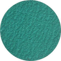 Standard Abrasives - 3" Disc Diam, 36 Grit, Zirconia Alumina Quick Change Disc - Type R Attaching System, Coated, Green, Very Coarse Grade, 18,000 RPM - Eagle Tool & Supply