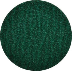 Standard Abrasives - 3" Disc Diam, 60 Grit, Zirconia Alumina Quick Change Disc - Type R Attaching System, Coated, Green, Medium Grade, 18,000 RPM - Eagle Tool & Supply