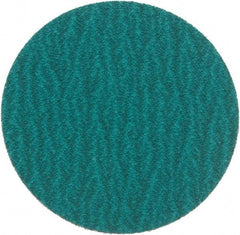 Standard Abrasives - 3" Disc Diam, 80 Grit, Zirconia Alumina Quick Change Disc - Type S Attaching System, Coated, Green, Medium Grade, 18,000 RPM - Eagle Tool & Supply