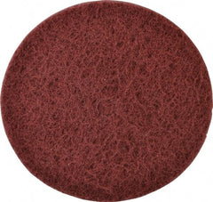 Standard Abrasives - 6" Very Fine Grade Deburring Disc - 1/2" Center Hole, Arbor Connection, Red, 3,600 Max RPM - Eagle Tool & Supply