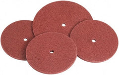 Standard Abrasives - 6" Medium Grade Aluminum Oxide Deburring Disc - 1/2" Center Hole, Arbor Connection, Maroon, 3,600 Max RPM - Eagle Tool & Supply
